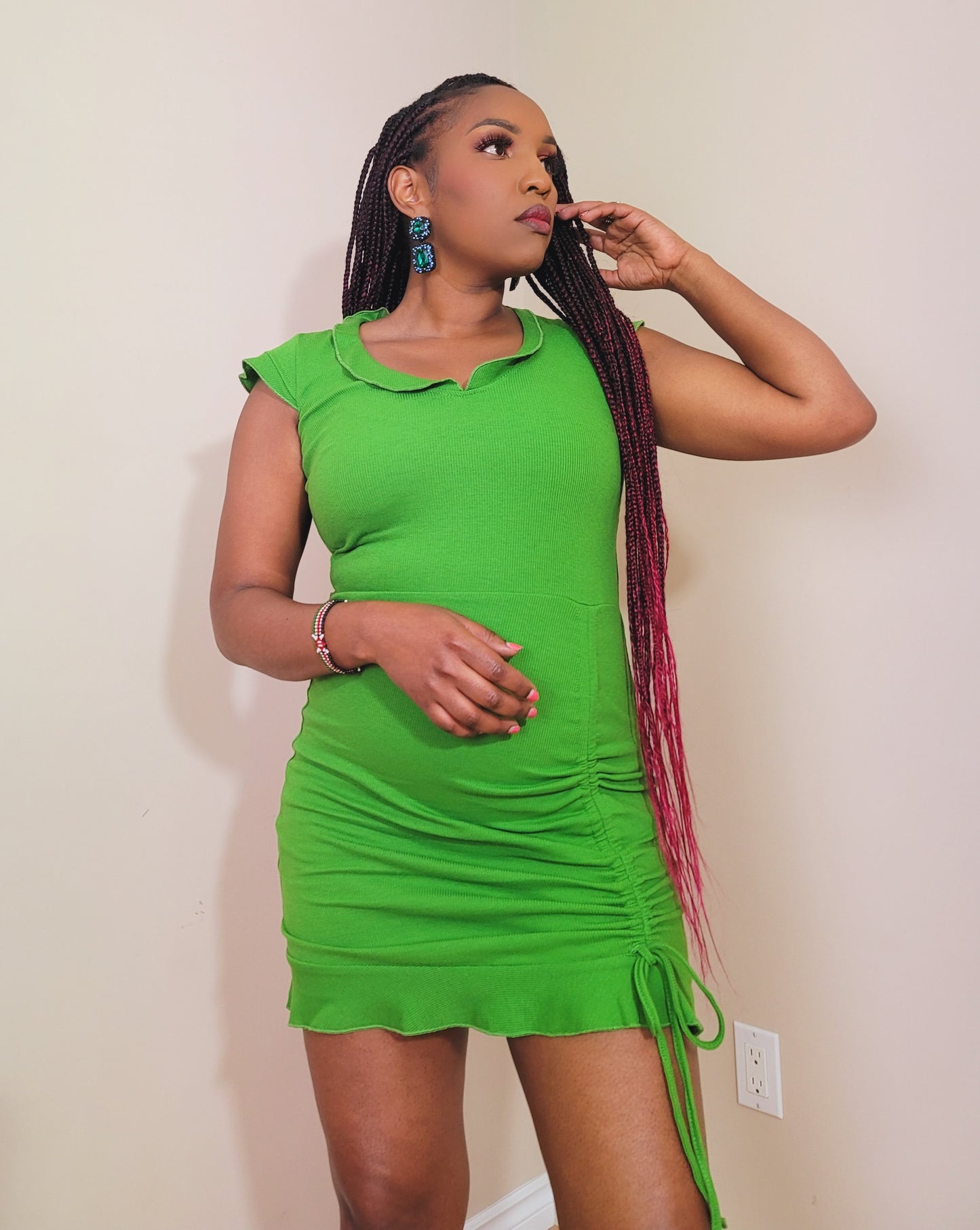 Halle green dress